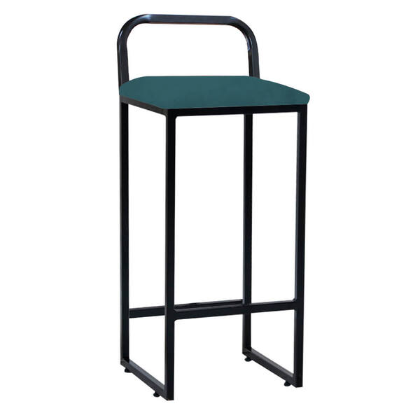 Banqueta Alta Luffi Com Encosto Cozinha Bar Balcão Bistrô Fer