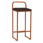 Banqueta Alta Luffi Com Encosto Cozinha Bar Balcão Bistrô Fer