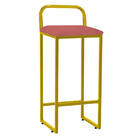 Banqueta Alta Luffi Com Encosto Cozinha Bar Balcão Bistrô Fer