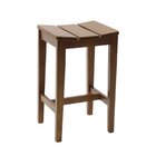 Banqueta Alta Madeira Maciça Cravo Pinhão