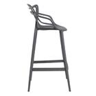 Banqueta Alta Masters Allegra - Cinza Escuro