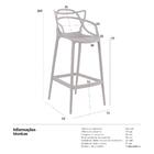 Banqueta Alta Masters Allegra - Fendi