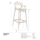 Banqueta Alta Masters Allegra - Nude