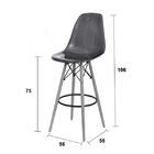 Banqueta Alta Mdp/mdf 6602pp-or Design - Laranja