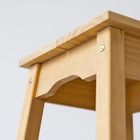 Banqueta Alta Moema Em Madeira Mel - Mel