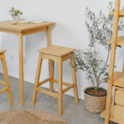 Banqueta Alta Moema Em Madeira Mel - Mel