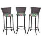 Banqueta Alta Moscou Pedra Ferro A01 - 3un Para Balcao Cozinh