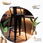 Banqueta Alta Oficial Iron Tolix Com Encosto - Preto - 2