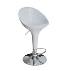 Banqueta Alta Ohome Em Abs Com Base Giratória Em Aço Cromado