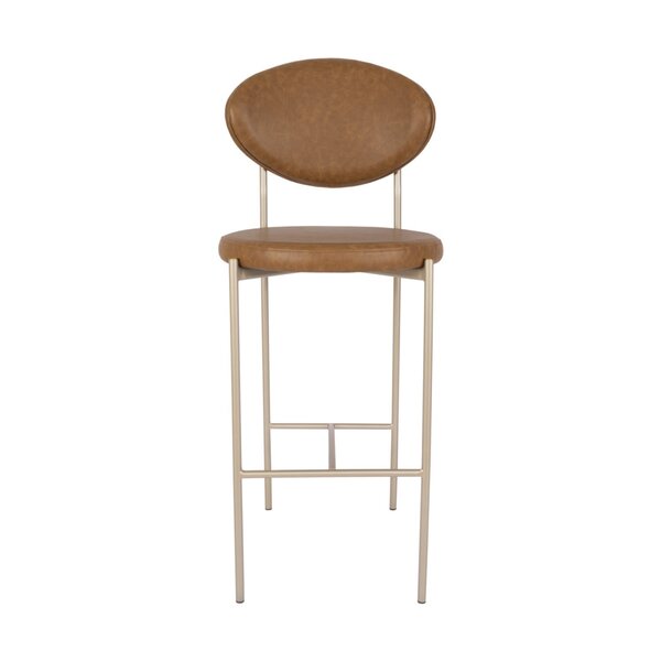 Banqueta Alta Para Cozinha 100cm X 50cm Chaise Caramelo/champ