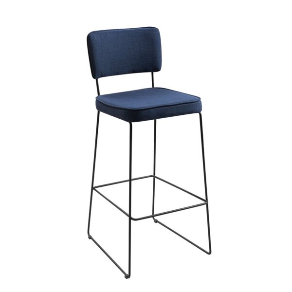 Banqueta Alta Para Cozinha 110cm Roma Azul