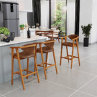 Banqueta Alta Para Cozinha Bancada Bar Sala De Jantar Fixa Ce