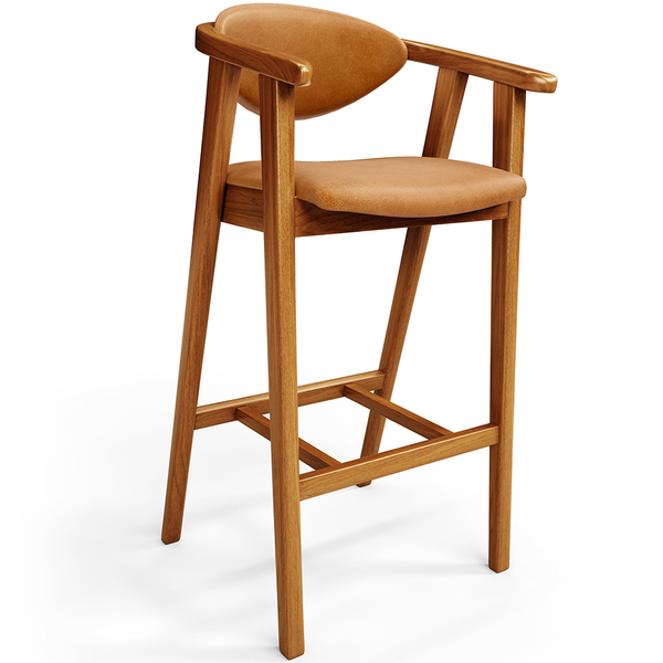 Banqueta Alta Para Cozinha Bancada Bar Sala De Jantar Fixa Ce