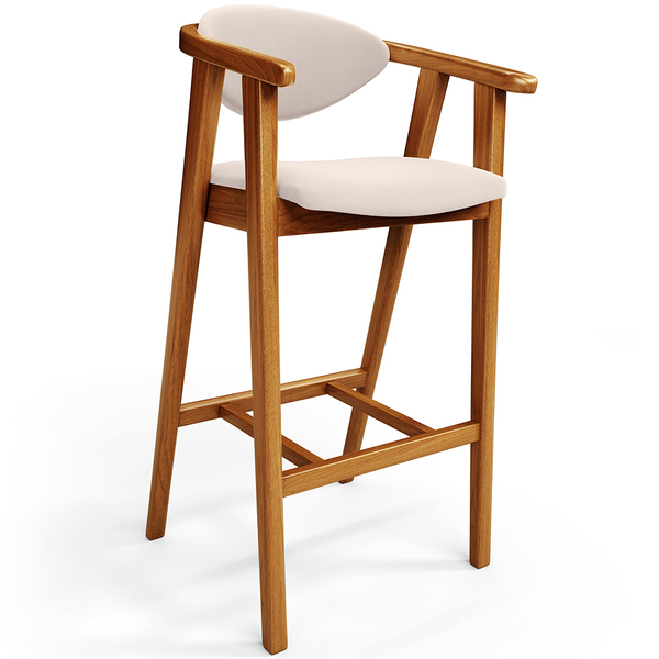 Banqueta Alta Para Cozinha Bancada Bar Sala De Jantar Fixa Ce