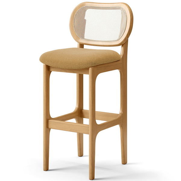 Banqueta Alta Para Cozinha Bancada Sala Tela Betta Fixa L02 B