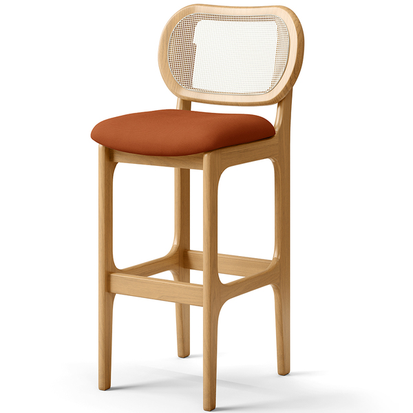 Banqueta Alta Para Cozinha Bancada Sala Tela Betta Fixa L02 T