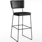 Banqueta Alta Para Cozinha E Sala Jantar Base Em Aço Fixa All