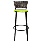 Banqueta Alta Para Cozinha Hawai Café Assento Verde