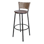 Banqueta Alta Para Cozinha Hawai Cappuccino Assento Marrom