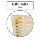 Banqueta Alta Para Cozinha Hawai Palha Assento Branco