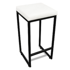 Banqueta Alta Para Cozinha Industrial Kit 4 Nick Preto E Sint