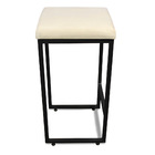 Banqueta Alta Para Cozinha Industrial Kit 6 Nick Preto E Sint