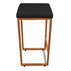 Banqueta Alta Para Cozinha Industrial Nick Bronze E Sintético