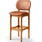 Banqueta Alta Para Cozinha Madeira Fixa Betta L02 Imbuia Cour