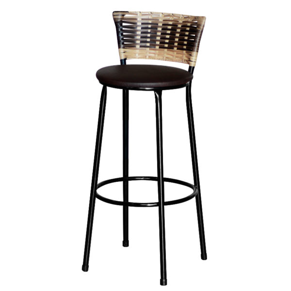 Banqueta Alta Para Cozinha Ratan Hawai Cappuccino Premium  Ma