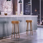 Banqueta Alta Para Cozinha Redonda 70cm Berlin Amarula