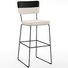 Banqueta Alta Para Cozinha Sala De Jantar Allana L02 Faixa Fa