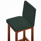 Banqueta Alta Para Cozinha Sala De Jantar Fixa Alya L02 Linho