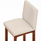 Banqueta Alta Para Cozinha Sala De Jantar Fixa Alya L02 Suede