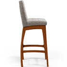 Banqueta Alta Para Cozinha Sala De Jantar Fixa Mila L02 Boucl