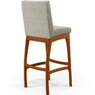 Banqueta Alta Para Cozinha Sala De Jantar Fixa Mila L02 Boucl