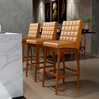 Banqueta Alta Para Cozinha Sala De Jantar Fixa Mila L02 Courí