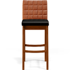 Banqueta Alta Para Cozinha Sala De Jantar Fixa Mila L02 Courí