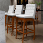 Banqueta Alta Para Cozinha Sala De Jantar Fixa Mila L02 Facto