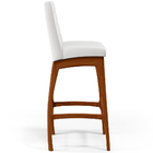 Banqueta Alta Para Cozinha Sala De Jantar Fixa Mila L02 Facto