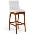 Banqueta Alta Para Cozinha Sala De Jantar Fixa Mila L02 Facto