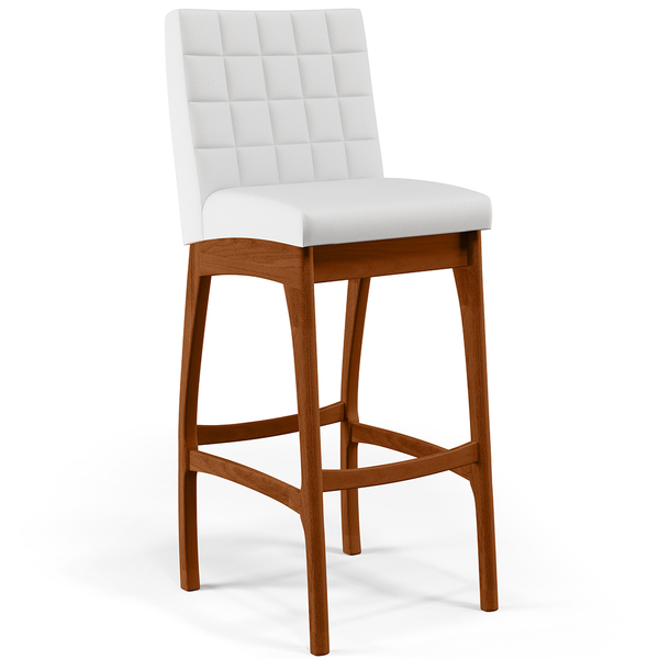 Banqueta Alta Para Cozinha Sala De Jantar Fixa Mila L02 Facto