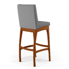 Banqueta Alta Para Cozinha Sala De Jantar Fixa Mila L02 Facto