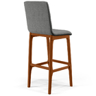 Banqueta Alta Para Cozinha Sala De Jantar Fixa Zoe L02 Linho