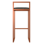 Banqueta Alta Para Cozinha Sala De Jantar Hanna L02 Bronze Li