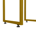 Banqueta Alta Para Cozinha Sala De Jantar Hanna L02 Dourado L