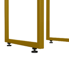 Banqueta Alta Para Cozinha Sala De Jantar Hanna L02 Dourado S