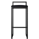 Banqueta Alta Para Cozinha Sala De Jantar Hanna L02 Preto Sue