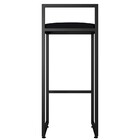 Banqueta Alta Para Cozinha Sala De Jantar Hanna L02 Preto Sue