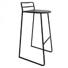 Banqueta Alta Para Sala De Jantar Salvador  Preto Fosco