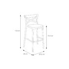 Banqueta Alta Plats Katrina Or Design 103 Cm (alt) Polipropil